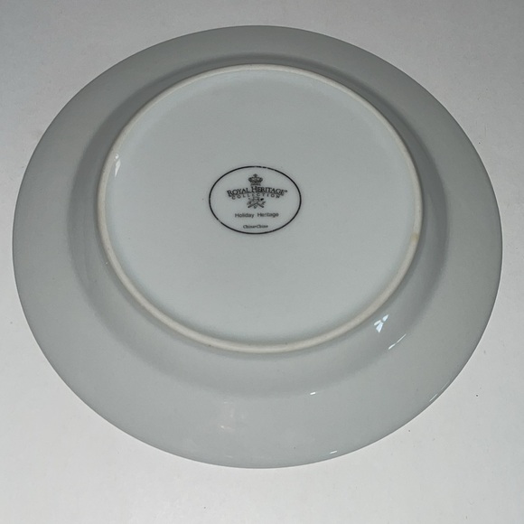 Royal Holiday Salad Dessert Dinnerware Side Plates X2 Royal Heritage Dishes - Picture 6 of 7